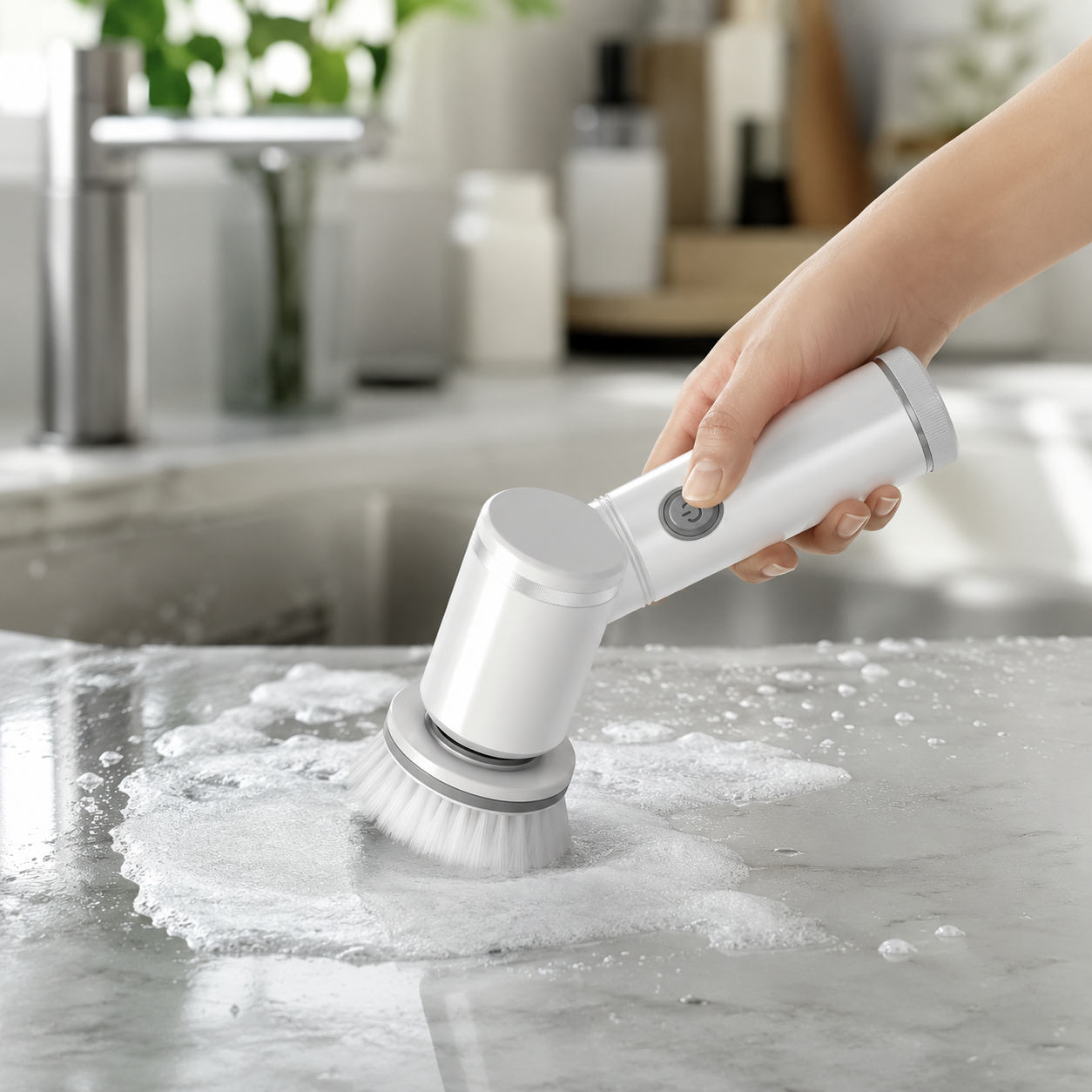 Movlani 5-in-1 Electric Spin Scrubber